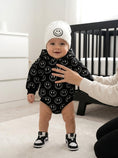 Load image into Gallery viewer, Hooded Bubble Romper  | Electric Smiley
