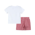 Load image into Gallery viewer, Baseball Smocked Shirt and Red Gingham Shorts Set
