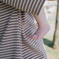 Load image into Gallery viewer, Terry T-Shirt Romper | Cola Stripe
