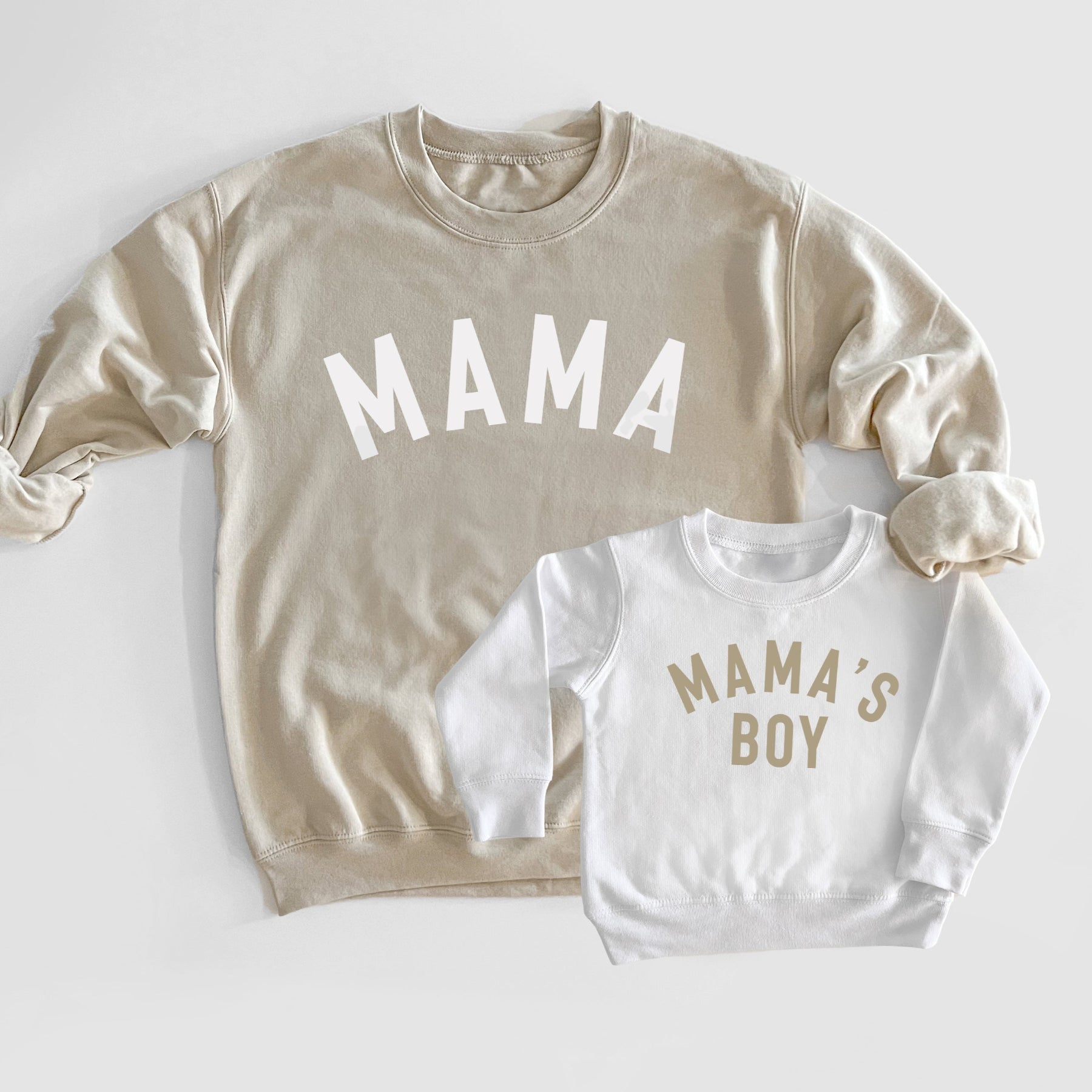 Mama and Mama's Boy Matching Sweatshirts and Bodysuits