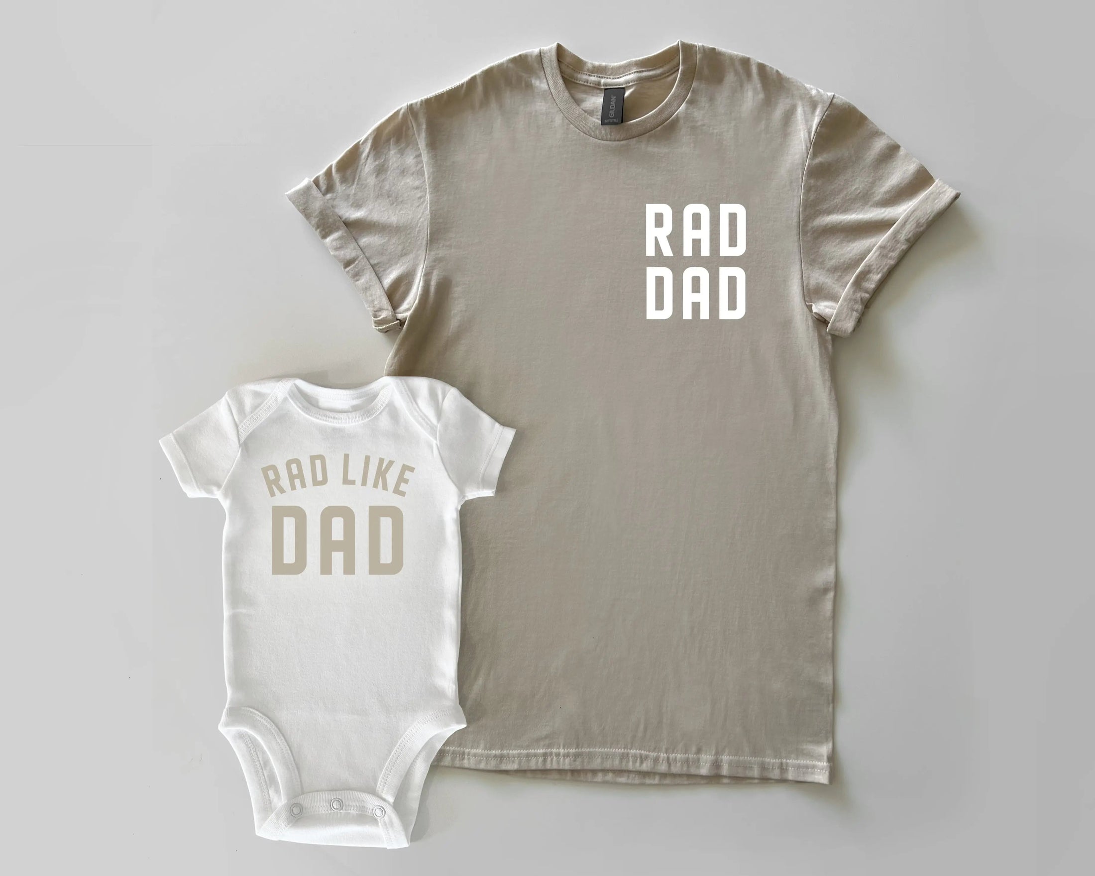 Rad Dad Matching T-Shirts and Baby Outfits