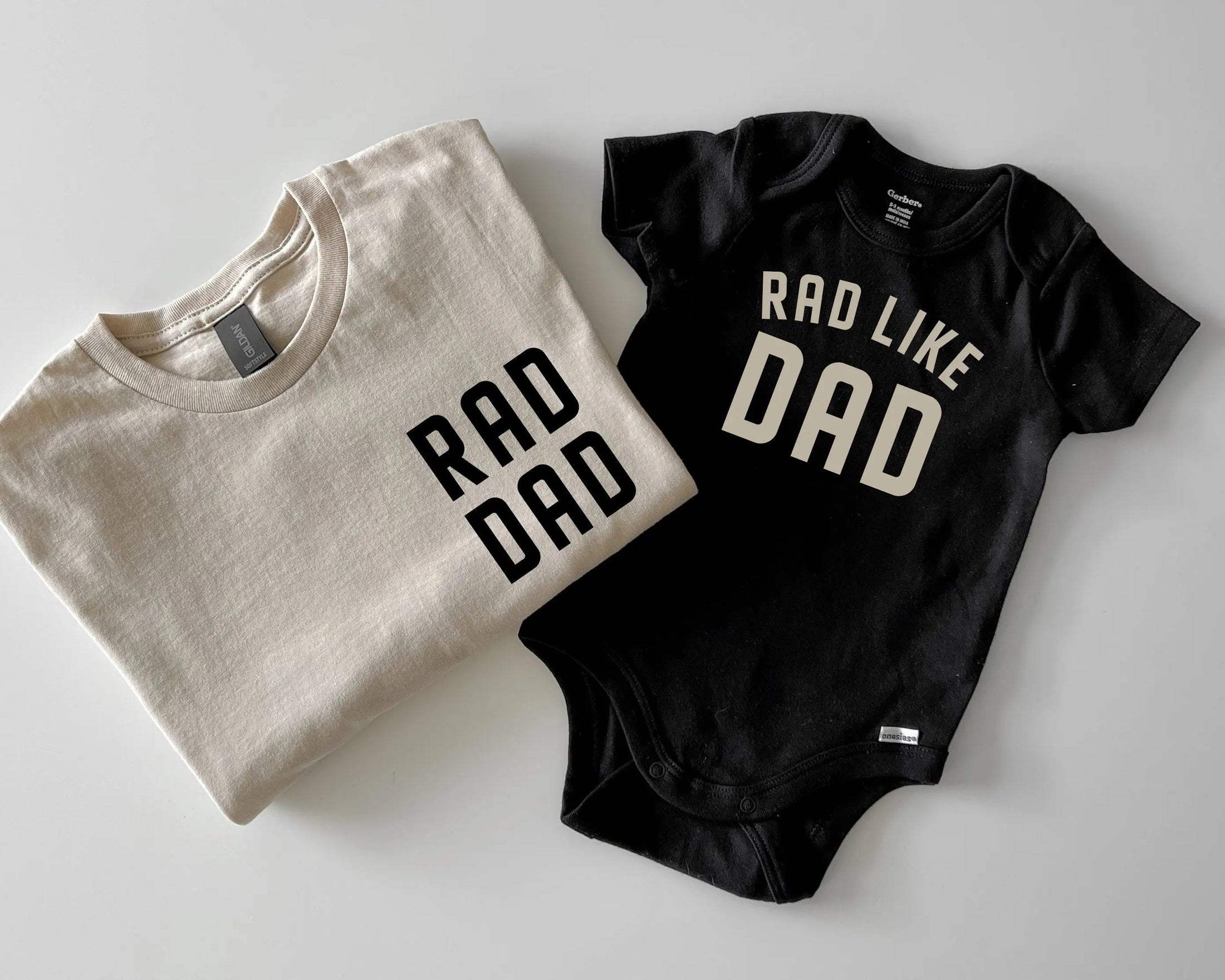 Rad Dad Matching T-Shirts and Baby Outfits