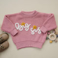 Load image into Gallery viewer, Big Sis Hand Embroidered Sweater

