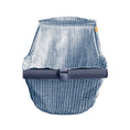 Load image into Gallery viewer, Baby Shopping Cart Hammock | Blue Little Arrow Design
