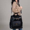 Load image into Gallery viewer, Signature Diaper Bag Ebony Black
