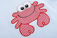 Load image into Gallery viewer, Blue Crab Shirt and Red Gingham Shorts Set
