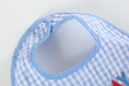 Load image into Gallery viewer, Blue Gingham 'Birthday Boy' Bib
