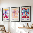 Load image into Gallery viewer, Girly Bow Wall Art Trio. Preppy Pastel Fashion Quotes Posters
