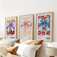 Load image into Gallery viewer, Girly Bow Wall Art Trio. Preppy Pastel Fashion Quotes Posters
