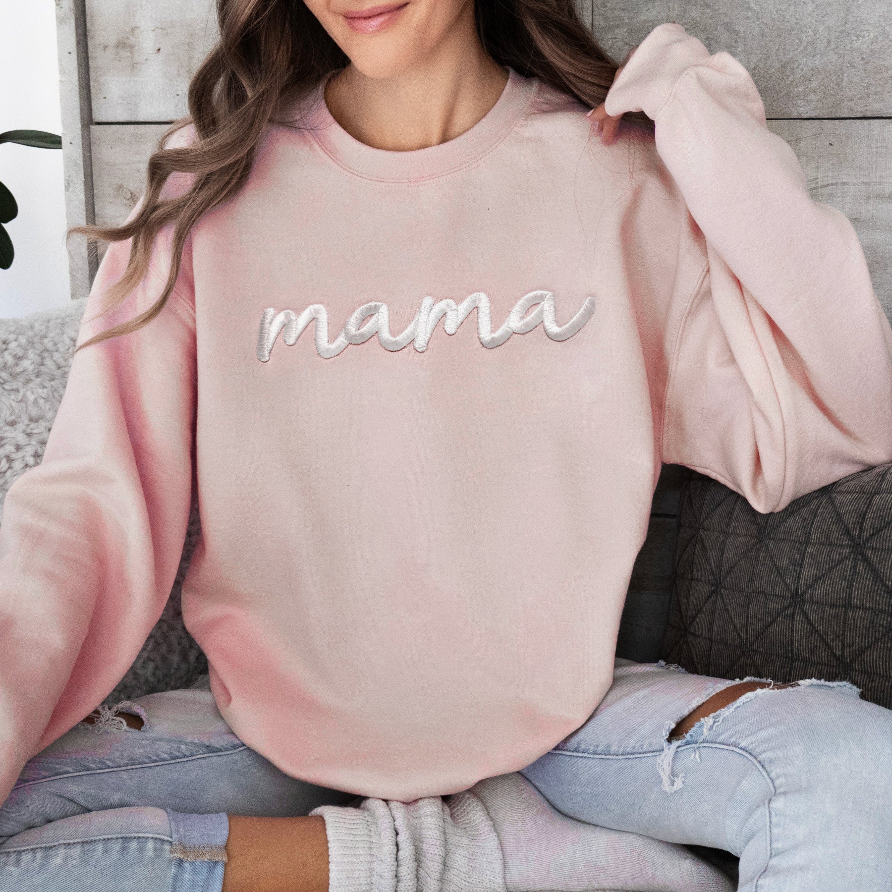 3D Puff Embroidered Mama & Mini Matching Set