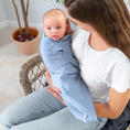 Load image into Gallery viewer, Easy Swaddle Blankets with Zipper in Stone, Pacific Blue, Sage
