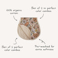 Load image into Gallery viewer, Organic Cotton Muslin Burp Cloth 2-Pack
