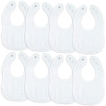 Load image into Gallery viewer, Muslin Bibs in White
