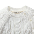 Load image into Gallery viewer, Organic Cable Knit Sweater Romper
