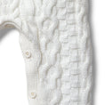 Load image into Gallery viewer, Organic Cable Knit Sweater Romper
