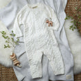 Load image into Gallery viewer, Organic Cable Knit Sweater Romper
