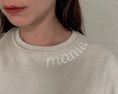 Load image into Gallery viewer, Custom Mommy and Mini Outfits | Neutral Sweatshirts With Neckline Embroidery
