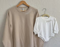 Load image into Gallery viewer, Custom Mommy and Mini Outfits | Neutral Sweatshirts With Neckline Embroidery
