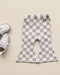 Load image into Gallery viewer, Checkered Flare Pants | Latte
