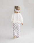 Load image into Gallery viewer, Checkered Flare Pants | Latte
