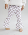 Load image into Gallery viewer, Checkered Flare Pants | Latte
