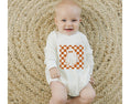 Load image into Gallery viewer, Checkered Ghost Bamboo Sweatshirt Romper

