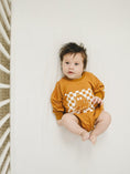 Load image into Gallery viewer, Checkered Ghost Bamboo Sweatshirt Romper
