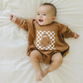 Load image into Gallery viewer, Checkered Ghost Sweatshirt Romper - more colors
