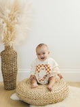 Load image into Gallery viewer, Checkered Ghost Sweatshirt Romper - more colors
