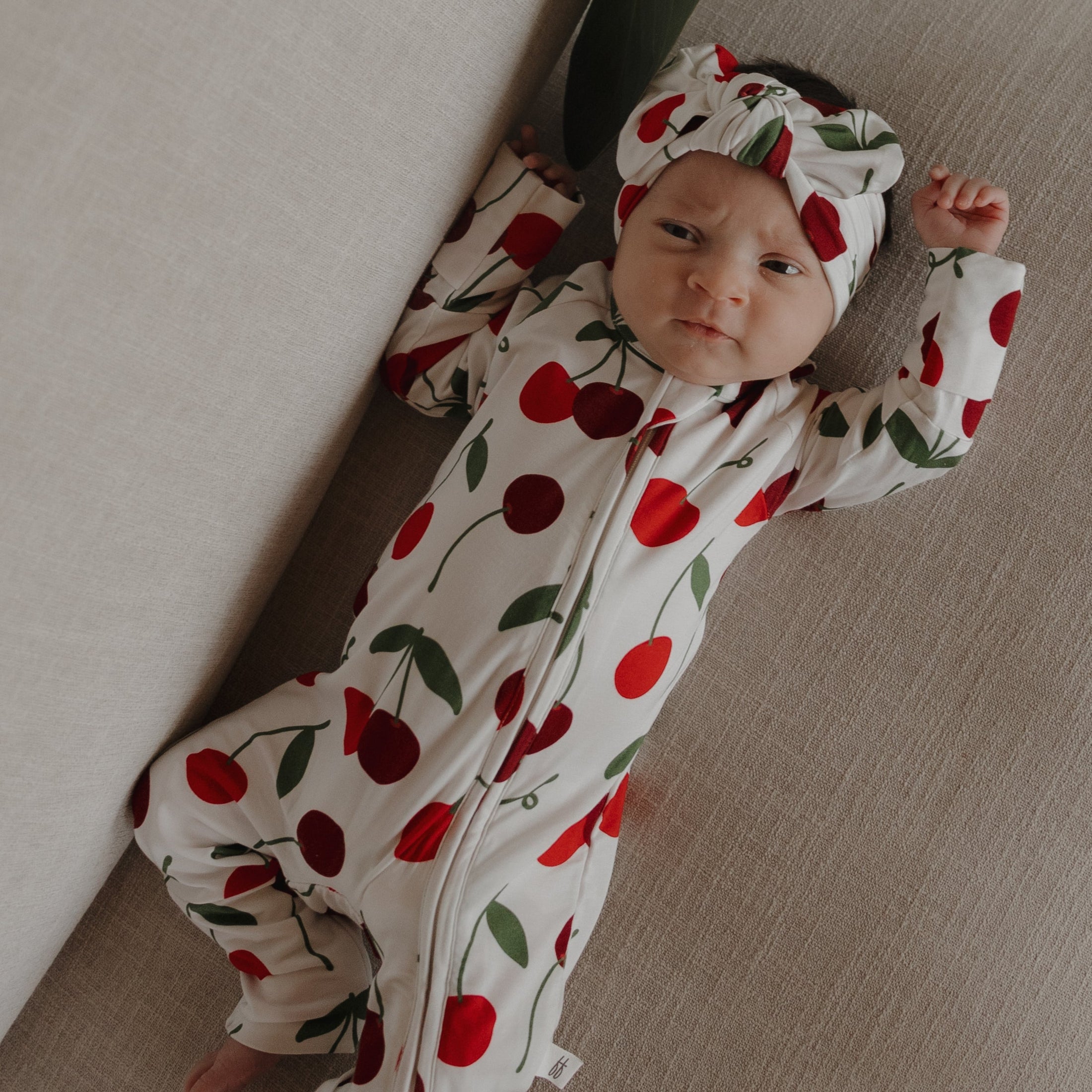 Bamboo Zip Pajamas | Cherry