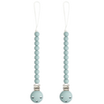 Load image into Gallery viewer, Pacifier Clips in Earth Green, 2 Pack
