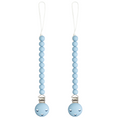 Load image into Gallery viewer, Pacifier Clips in Sky Blue, 2 Pack
