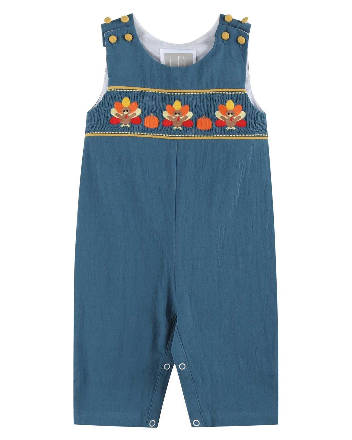 Cobalt Blue Turkey Smocked Longall