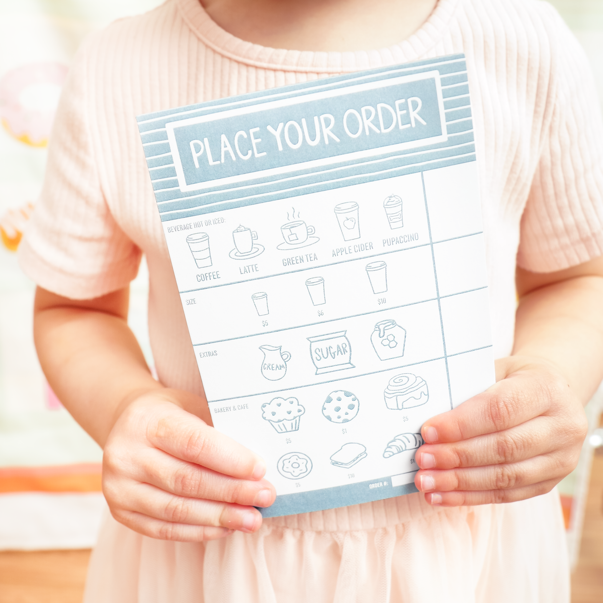 Coffee Play Shop Activity Set | Pretend Barista Kit for Kids
