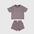 Load image into Gallery viewer, Child Terry Short Set | Cola Stripe
