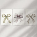 Load image into Gallery viewer, Aesthetic Bow Wall Art Set of 3. Neutral Gallery Set
