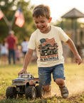 Load image into Gallery viewer, RED WHITE AND RUMBLE TEE - VINTAGE CREAM
