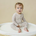 Load image into Gallery viewer, Dainty Ditsy Bamboo Zippy Romper

