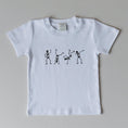 Load image into Gallery viewer, Dancing Skeletons Organic Cotton Tee *6-12m left

