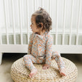 Load image into Gallery viewer, Darling Ditsy Bamboo Zippy Romper
