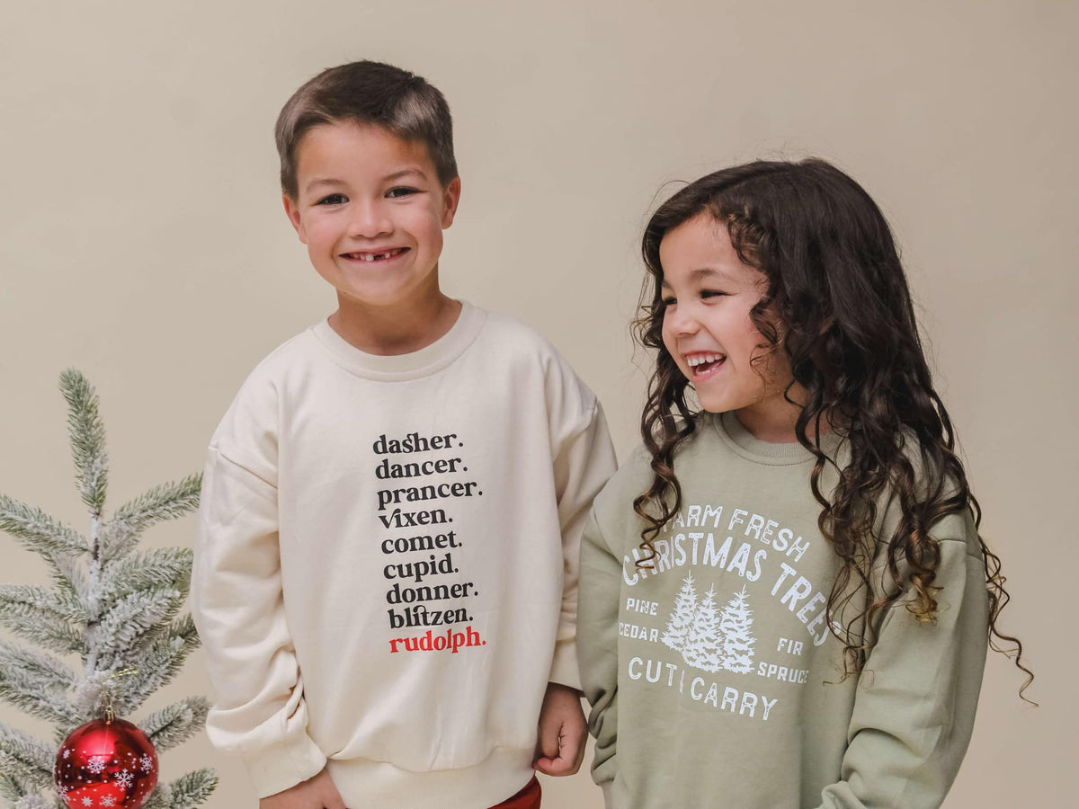 Farm Fresh Christmas Trees Crewneck Sweatshirt
