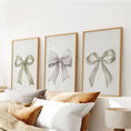 Load image into Gallery viewer, Aesthetic Bow Wall Art Set of 3. Neutral Gallery Set
