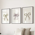 Load image into Gallery viewer, Aesthetic Bow Wall Art Set of 3. Neutral Gallery Set

