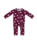Load image into Gallery viewer, Bamboo Zip Pajamas | Heather Rose Dot

