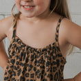 Load image into Gallery viewer, Child Muslin Sleeveless Dress | Leopard
