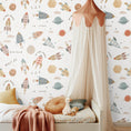 Load image into Gallery viewer, Alphabet Wallpaper - Nursery Wall Decor Wallpapers

