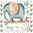 Load image into Gallery viewer, Baby Elephant - Fabric Nursery Wall Art Decals
