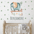 Load image into Gallery viewer, Baby Elephant - Fabric Nursery Wall Art Decals
