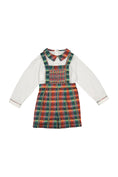 Load image into Gallery viewer, GEORGE TARTAN ROUGE OVERALLS SET
