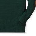 Load image into Gallery viewer, Fine Gauge V-Neck Organic Sweater with Elbow Patches - Baby
